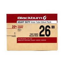 Blackburn 26IN X 1.75-2.25 Schrader Value Pack Heavy Duty Bicycle Inner Tube