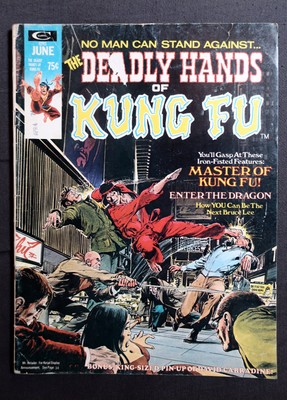 THE DEADLY HANDS OF KUNG FU Vol. 1 No.2 ~ June 1974 US Comic ~ Bruce Lee!