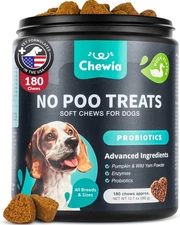 No Poo Chews for Dogs - Coprophagia Deterrent - Dog 180 count, Black 