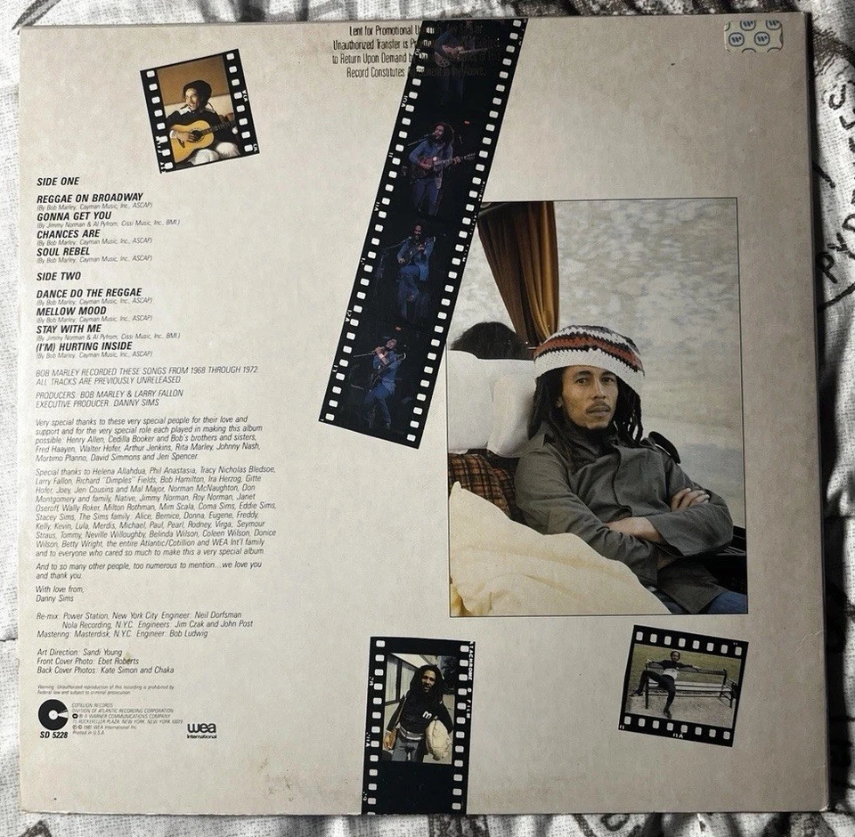 Bob Marley Chances Are Vinyl Record Cotillion RARE Promotional Copy 1981 PR 414 Foto 3 de 4