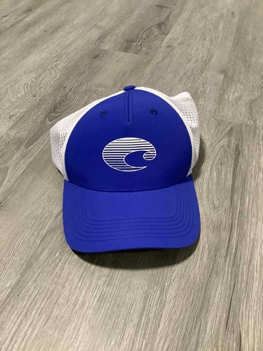 Costa Del Mar Shield Trucker In Costa Blue, Angle - Costa Del Mar Shield Trucker