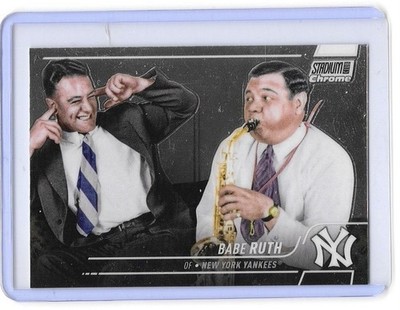 2022 Topps Stadium Club Chrome Babe Ruth #3 New York Yankees Saxophone    