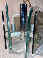 🟠 Veca Fontana Arte lampada a sospensione Vintage in vetro anni 70