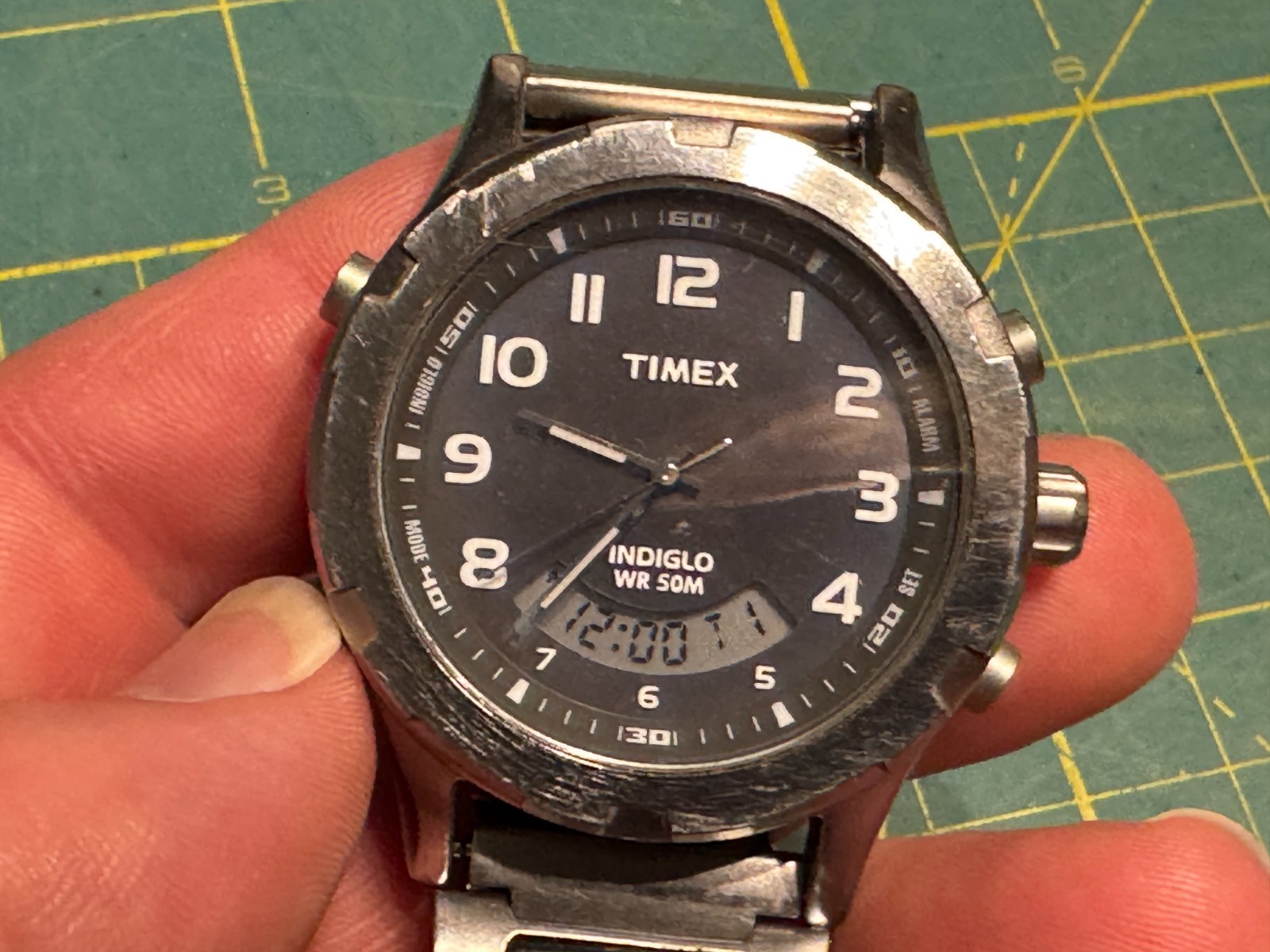 Vintage Timex Indiglo Multi Function Watch Heavy … - image 1