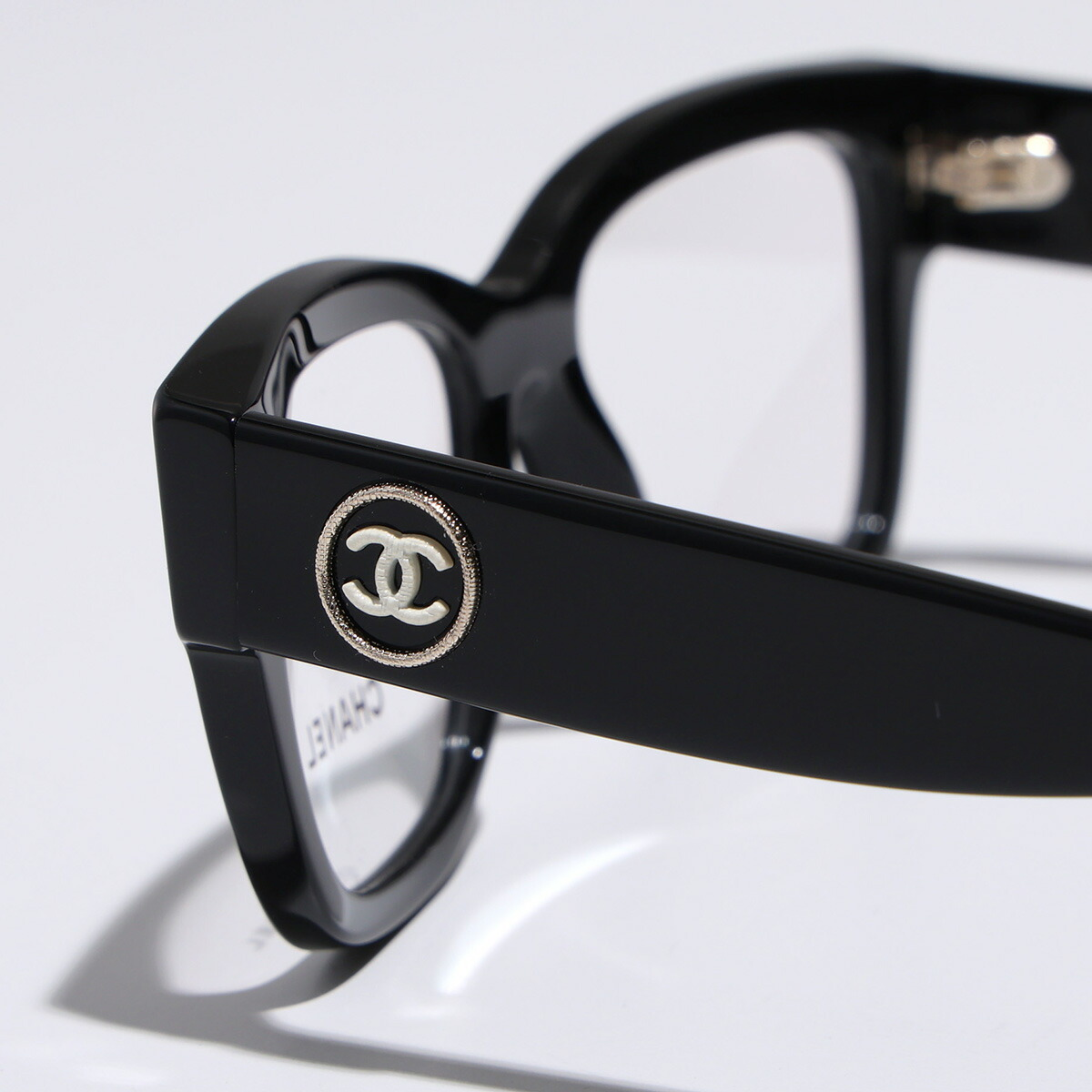 CHANEL Rectangle Shape Cell Frame Full Rim Coco Mark CC Mark Logo