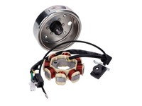 Lichtmaschine Stator Inkl. Schwungrad FüR China 4-Takt GY6 Euro4 45Km/H