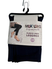 MUK LUKS womens fleece lined leggings navy blue size small medium