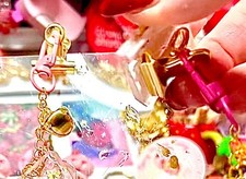 Custom Handmade Resin Clip & Dangle Charm Strawberry Theme - Set Of Two