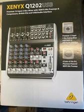 Behringer Premium 12-Input 2-Bus Mixer w/ XENYX Mic Preamps,Compressor,Power Adt