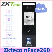Zkteco nFace260 + ADMS IP65 Face Facial Recognition Door Access Control System