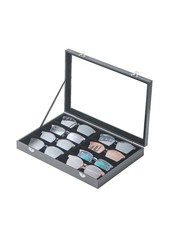 Jewelry Sunglasses Organizer Tray, Black Velvet Eyeglasses Display Tray Box, ...
