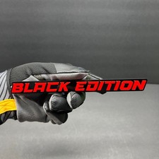 1pc Black Edition Custom 3d Car Emblem Multicolor Acrylic Car Badge Decal