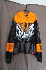 Ice Nine Kills Shibori Men's 2XL Black with Orange Pullover Hoodie Metalcore