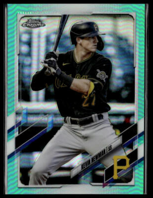 2021 Topps Chrome #2 Kevin Newman Aqua Wave Refractor #/199