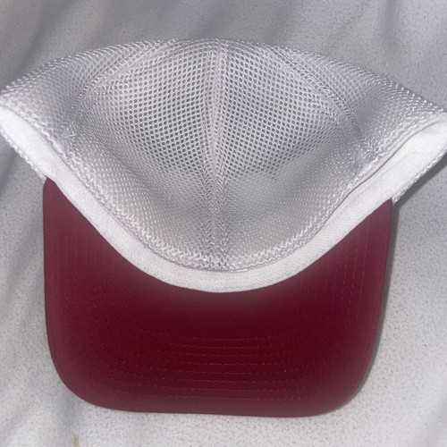 New Era Golf 2 Tone Blank Hat Cap New Fitted Size M/L Maroon / White Strech Fit - Picture 5 of 7