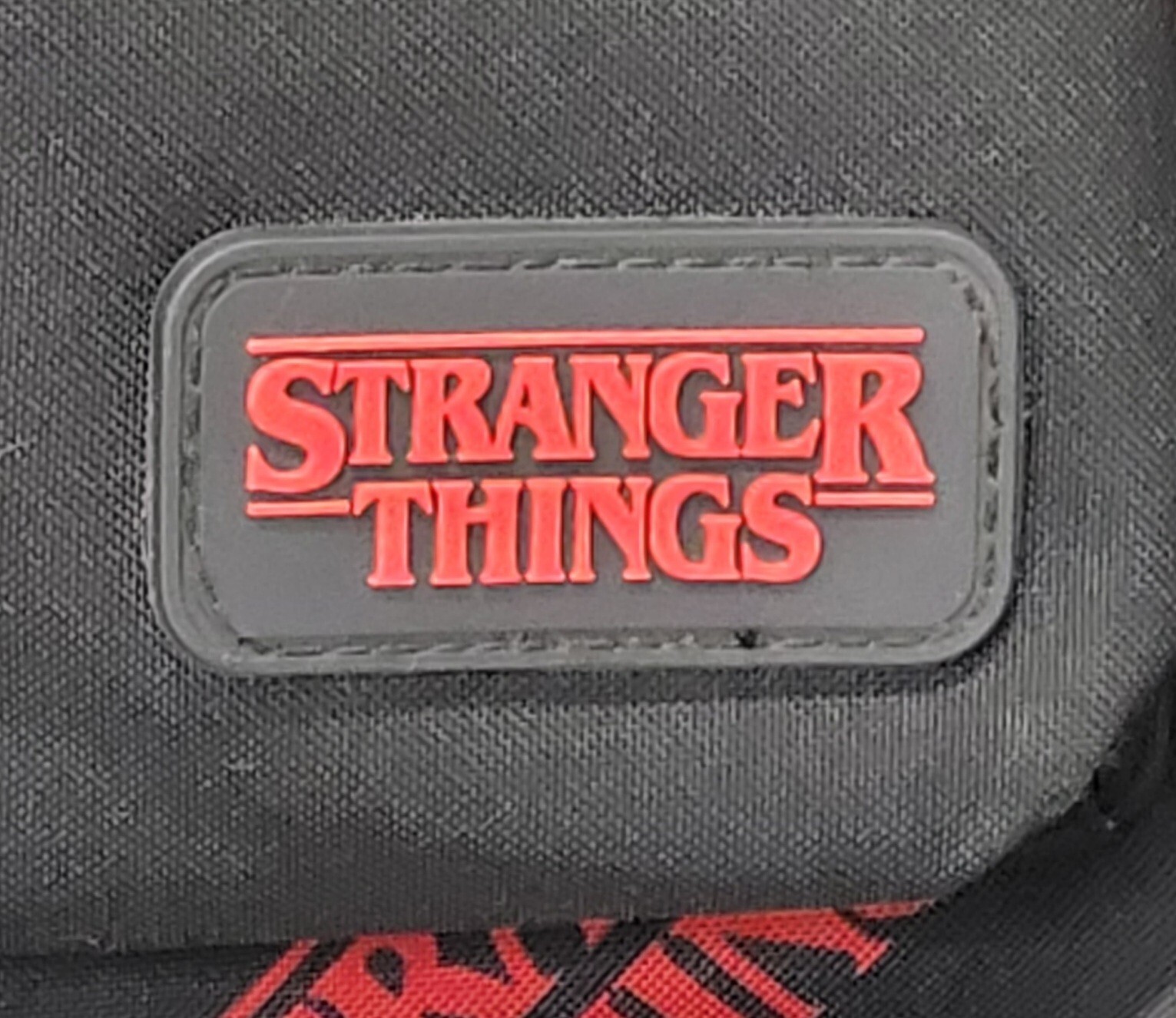 Stranger Things Loungefly Backpack LOGO Print Red… - image 7