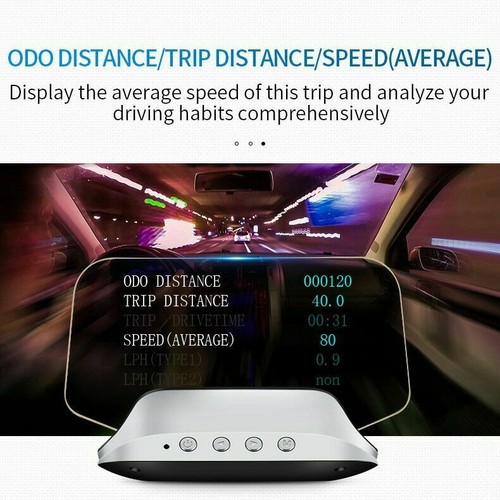 Velocímetro de consumo de combustible velocidad de navegación HUD para automóvil C3 HUD - Imagen 8 de 11