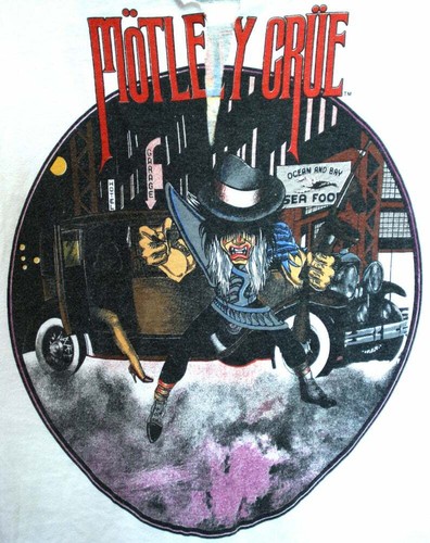 MOTLEY CRUE VINTAGE T Shirt 80s 1980s Pain Killers music band concert Tour crop - Bild 5 von 9