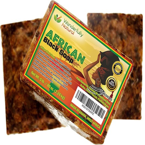 Traditional 5-Pound Organic Black Soap - Handcrafted Skin Savior for Face & Body - Imagen 6 de 6