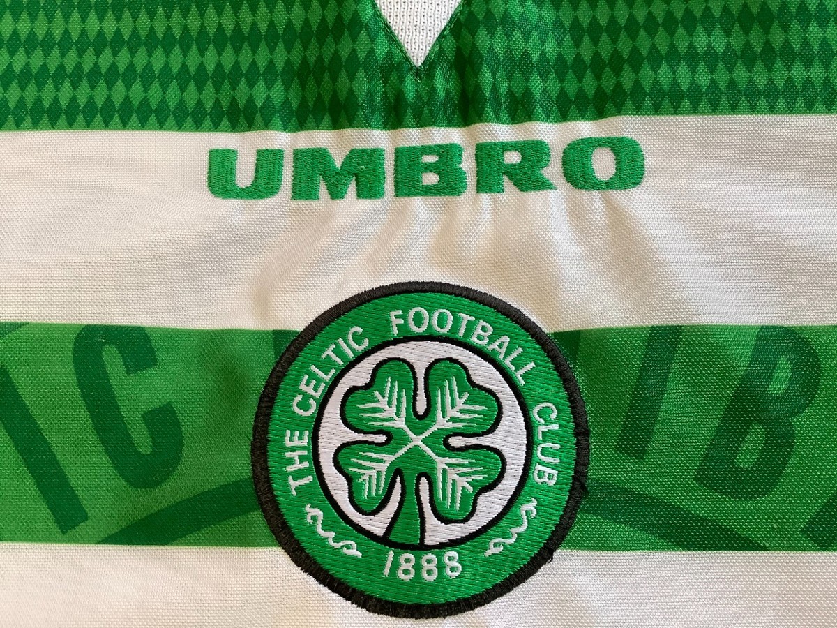 Celtic Football Club Glasgow Home Shirt Vintage 1997-1999 Scotland 