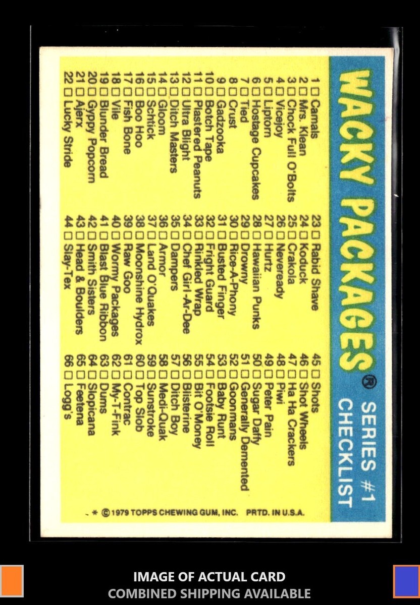 古いトランプです!! 1979 Topps Wacky Packages (1st Series Rerun) #44 Slay-Tex