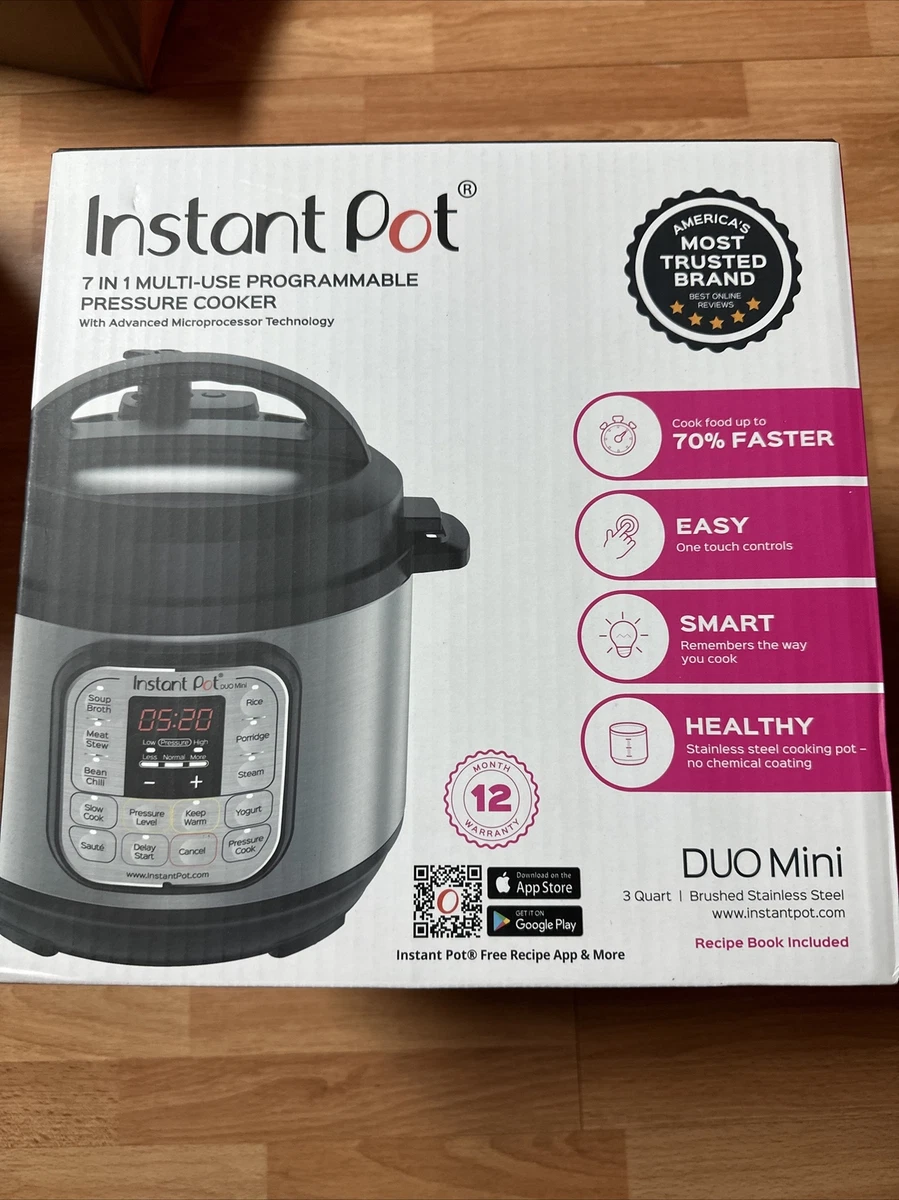 Instant Pot DUO mini 3-Quart 7-in-1 Multi-Use Programmable Pressure Cooker,  Slow 853084004668