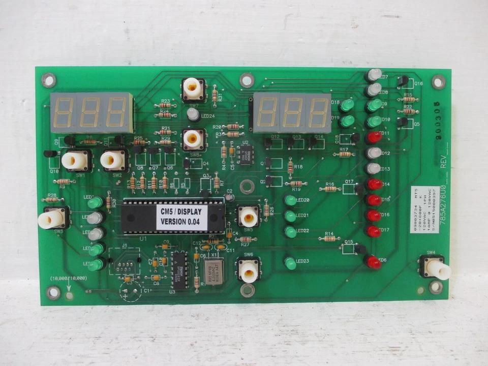 CONAIR 560A276U01 REV C TH-2 Microprocessor Control Terminal Display Board Card - Image 2 of 4