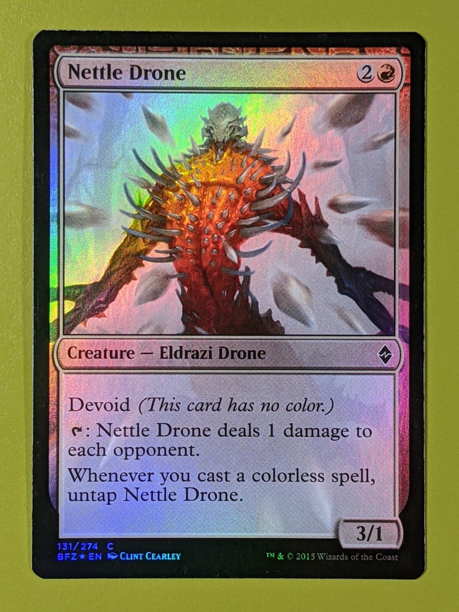 FOIL Nettle Drone x1 Battle for Zendikar 1x Magic the Gathering