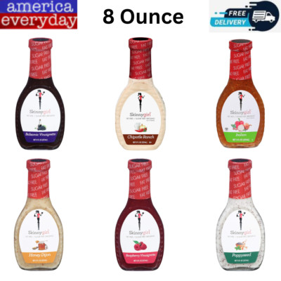 Skinnygirl Fat-Free Salad Dressing, Sugar-Free, 8 Ounce (6 Flavor Available)