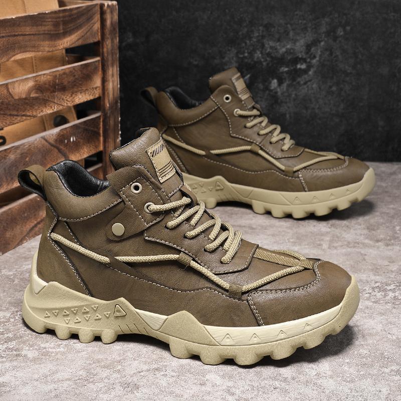 SAOLA Scarpe alte uomo sportive outdoor autunno inverno comode moda pompa lavoro stringate