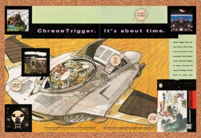 1995 Chrono Trigger SNES Original Advertisement / Retro Promo v2