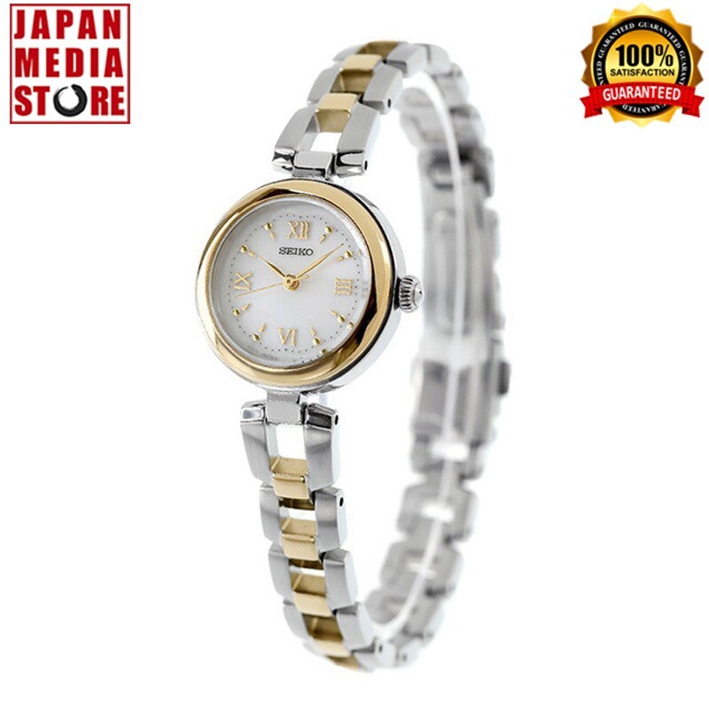 Seiko Selection SWFA212 Silver x Gold Solar Analog Stainless Women