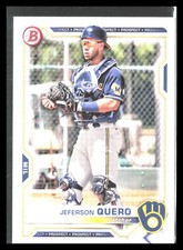 Jeferson Quero 2021 Bowman Draft #BD-183     Milwaukee Brewers