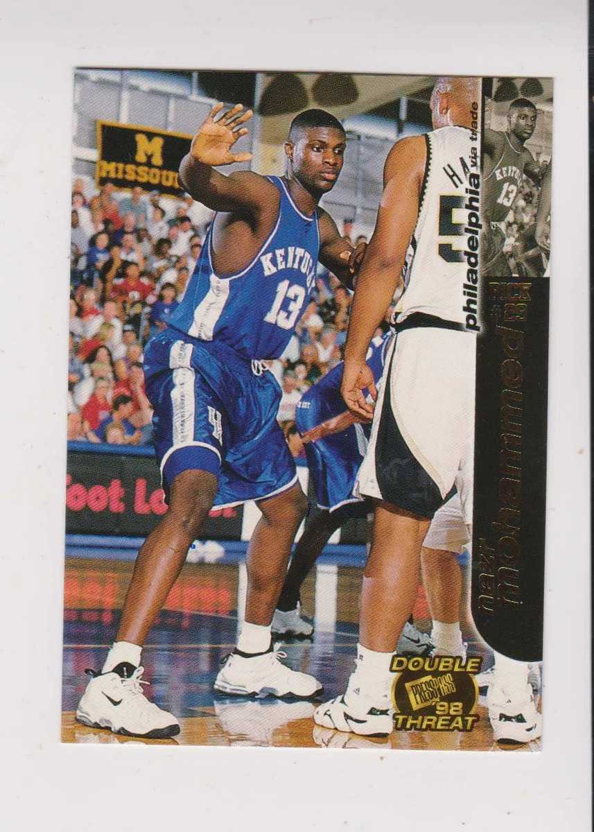 1998 Press Pass Gold #21 Nazr Mohammed rookie card, Kentucky Wildcats | eBay