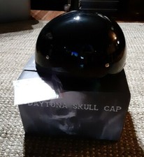 Daytona Skull Cap Half Helmet Gloss Black Siz...