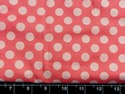 Tina Scrap 9"x21" Polka Ta Dot Fabric Pink Easter Valentine Circles Cotton 