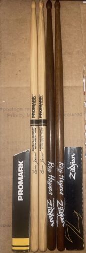2 NEW pair JAZZ DRUMSticks ROY HAYNES Zildjian ELVIN JONES Promark wood Tips USA - Picture 1 of 8
