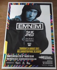 Eminem - live music show promotional tour concert gig poster