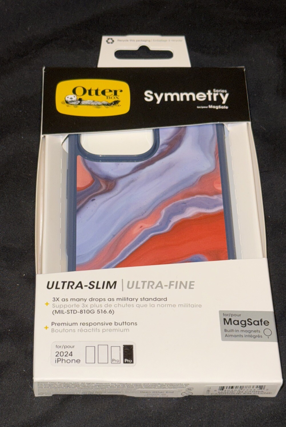 iPhone 16 Pro Max Otterbox Symmetry Series Blue Canvas-image
