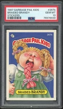 1987 Topps Garbage Pail Kids 7th Series #267b Braided Brandy PSA 10 GEM MINT Os7