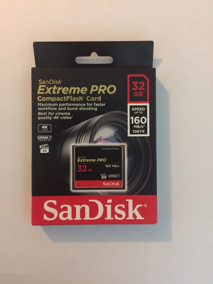 SanDisk Extreme Pro 32GB Compact Flash (CF) Memory Card 160MB/s UDMA7-UK - Image 2 of 4