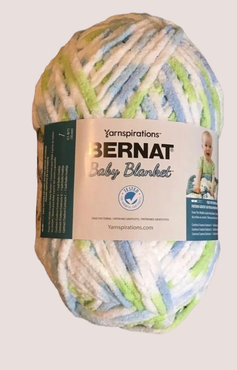 Yarnspirations BERNAT Baby Blanket Yarn 🧶 Soft, 'Funny Prints