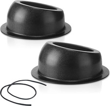 2 Pcs Universal Angled Speaker Enclosures Boxes Pods Surface Mount with Rubber S