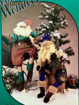 Vintage Craft Pattern - 17'' Tall Workshop and Earth Santa