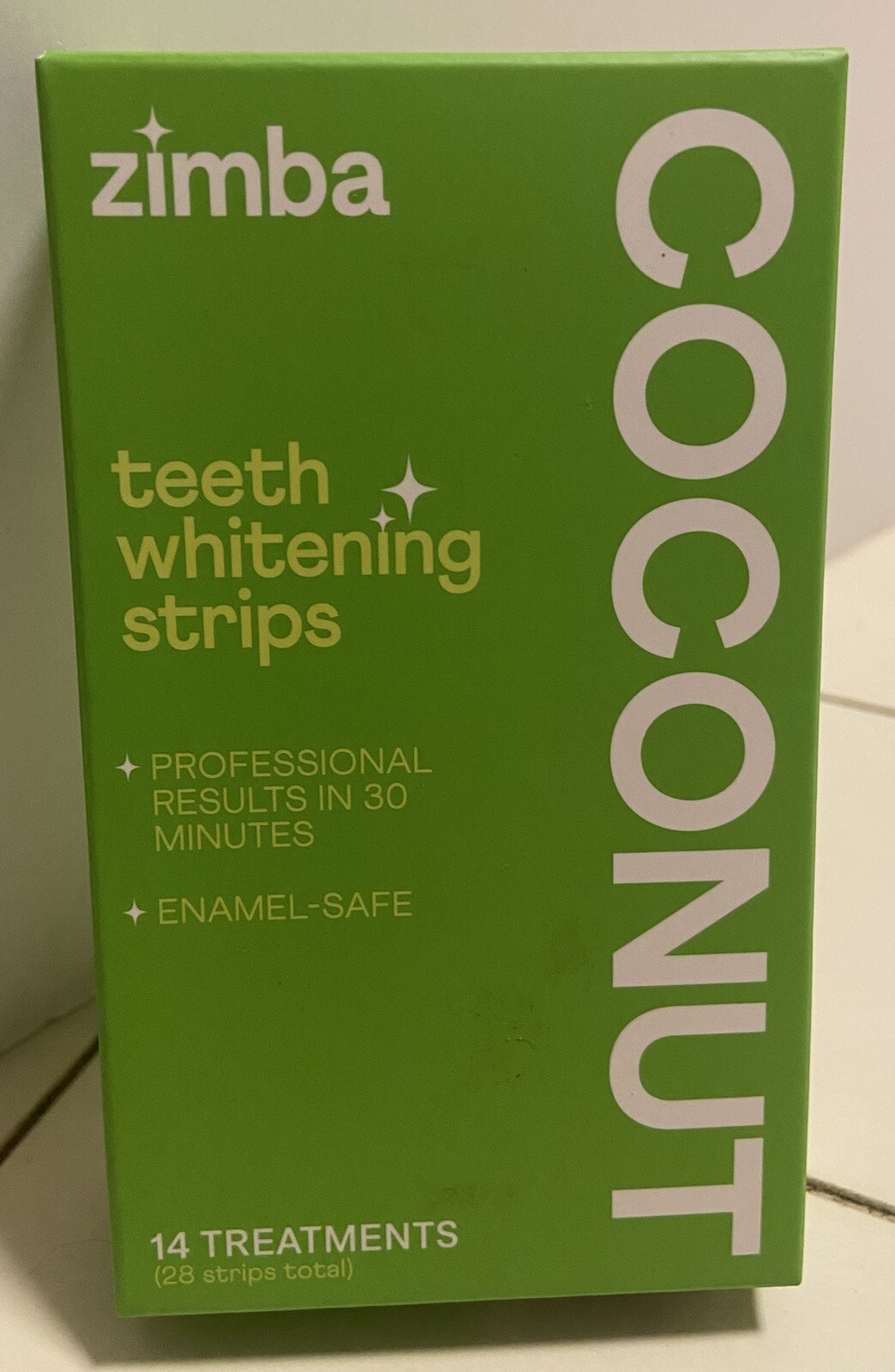 Zimba Coconut 28 Teeth Whitening Strips 14 Treatments Enamel Safe eBay
