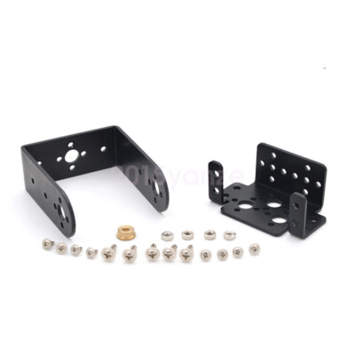 New DIY Black 2 DOF Pan and Tilt Servo Mount Kit for Arduino Robot MG995