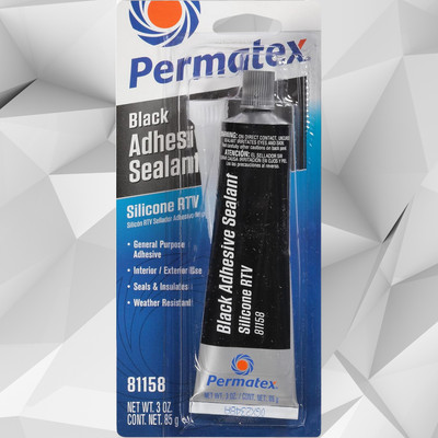 Permatex 81158 Black RTV Silicone Sealant. 3 oz.