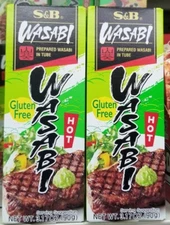 Pack of 2 - S&B Foods WASABI Paste In Tube For Sushi Sashimi 日本芥末 Made in Japan 