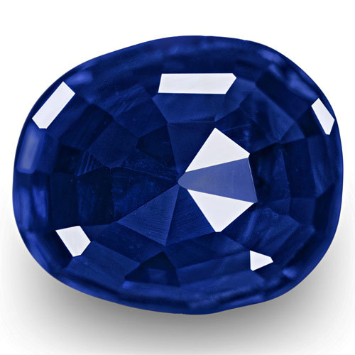 GRS Certified SRI LANKA Blue Sapphire 3.04 Cts Natural Untreated Oval - Picture 4 of 6