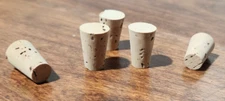 CORK Stopper Plug Size #4 Lab, Wine round tapered style crafts fishing lab 10pcs